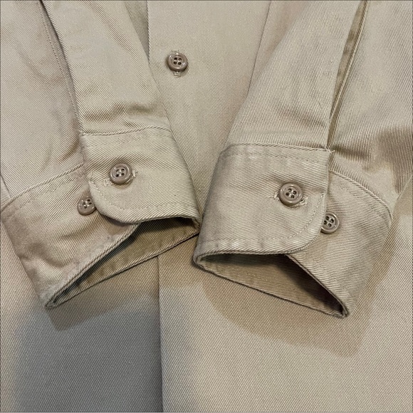VTG | Big Mac | Cotton Tan Khaki Work Shirt - Picture 4 of 8